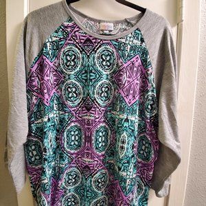 LLR Randy 3xl teal/purple/gray